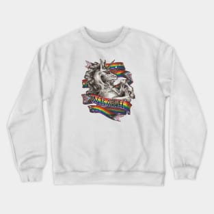 Wrath Unicorn – LGBTQ Pride Flag Crewneck Sweatshirt